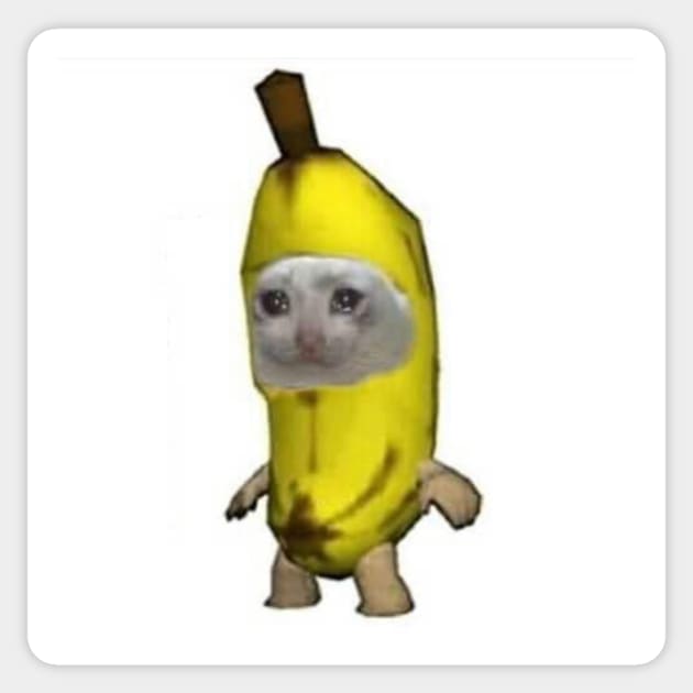 sad banana cat Sticker by cmxcrunch